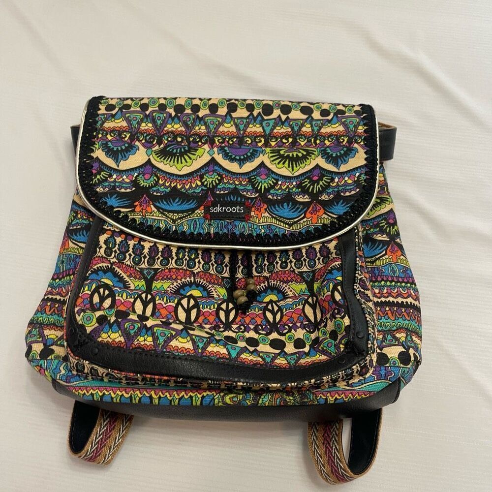 Sakroots Bag Crossbody Messenger Convertible Backpack Boho Hippie